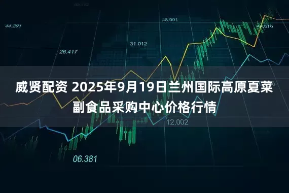 威贤配资 2025年9月19日兰州国际高原夏菜副食品采购中心价格行情